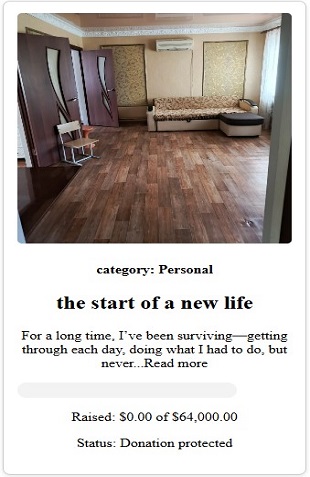 the start of a new life | Fundsos